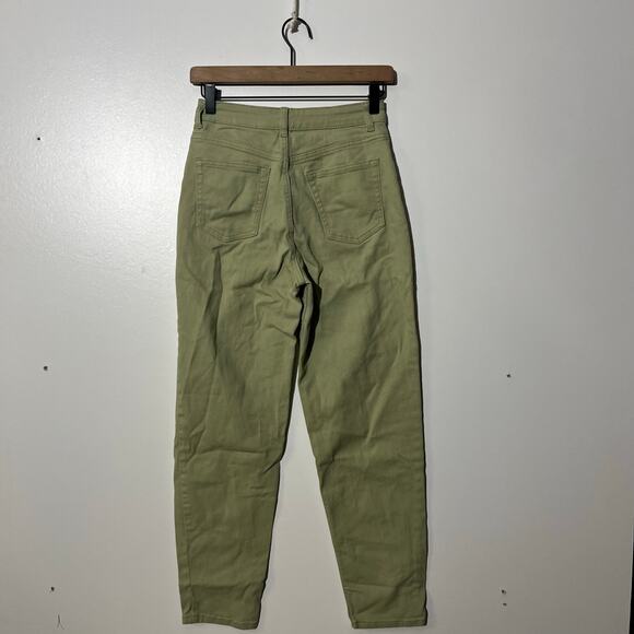 H&M Green Classic Slim Straight Chino Pants Womans Size 2 - Picture 3 of 7
